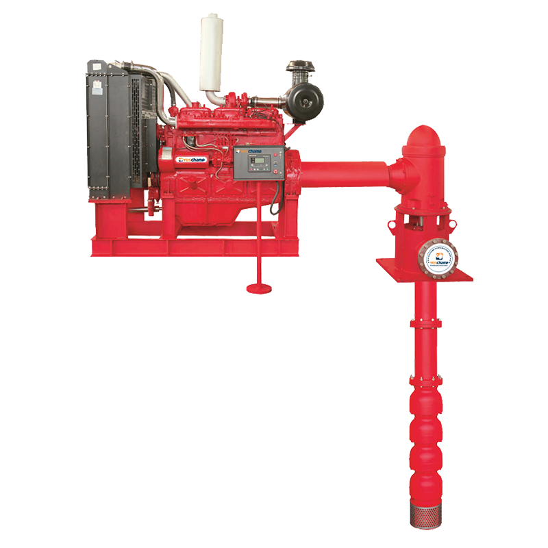 Bomba de incêndio de poço profundo de eixo longo de turbina vertical