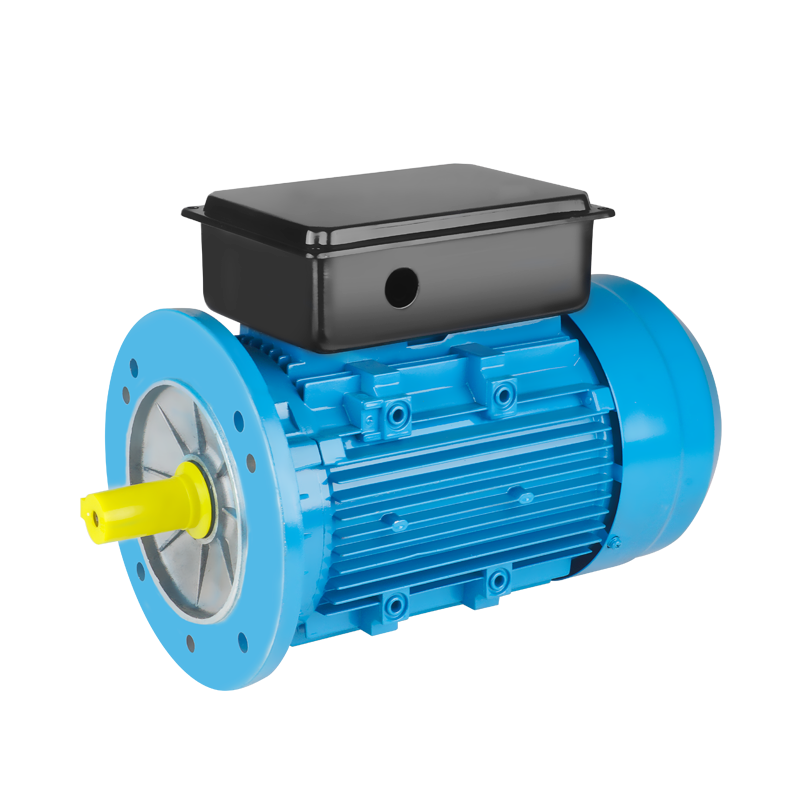 Motor de indução monofásico fundido de alumínio tipo flange com capacitores de duas válvulas